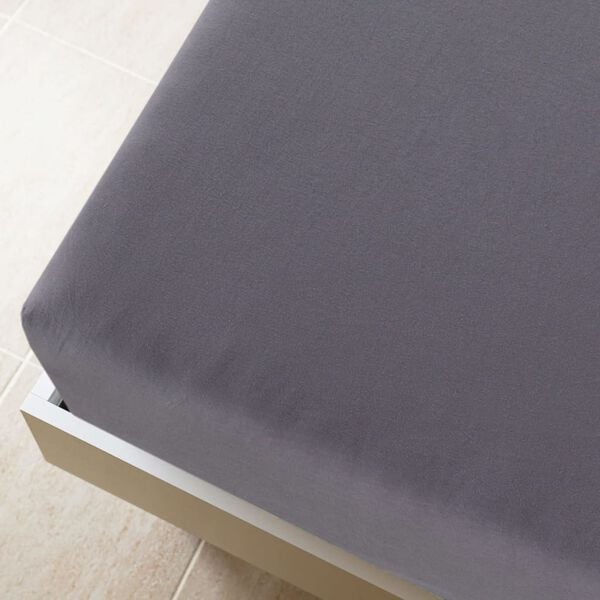 vidaXL Jersey Fitted Sheet Set of 2 Anthracite 100% Cotton