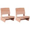 vidaXL Garden Chair Set of 2 Reddish-brown Solid Douglas Fir wood Medium