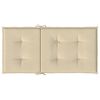 vidaXL Lowback Chair Cushion Set of 4 Beige Oxford fabric (100% polyester)