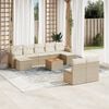 vidaXL Garden Sofa Set Beige