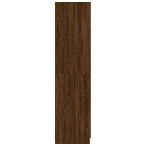 vidaXL Wardrobe Brown Oak Engineered Wood 35.4x19.7x78.7in Wardrobe