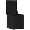 vidaXL Storage Box Black Oak 11.81 x 13.78 x 13.78 in Engineered Wood