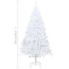 vidaXL Artificial Pre-lit Christmas Tree with Ball Set White 59.1" PVC