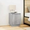 vidaXL Bedside Cabinet Grey Sonoma Engineered wood Bedside Cabinet