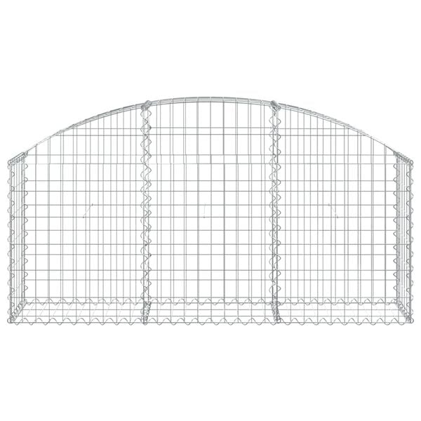 vidaXL Gabion Basket Silver Galvanized Iron Medium Durable