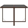 vidaXL Garden Dining Set Brown and Cream White
