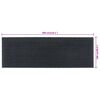 vidaXL Door Mat Dark grey Coir, PVC 39.4 x 118.1 in Non-slip Door Mat