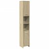 vidaXL Bathroom Furniture Set Sonoma Oak Engineered Wood Large Modern