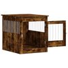 vidaXL Dog Crate Furniture Smoked Oak Engineered wood, steel