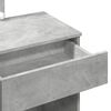 vidaXL Dressing Table Concrete Grey Engineered Wood