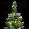 vidaXL Artificial Slim Christmas Tree 300 LEDs 82.7"