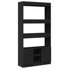 vidaXL Highboard Black Engineered Wood Tall Highboard Rectangular