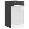 vidaXL Dishwasher Panel High gloss white Engineered wood 17.7x0.6x26.4 in