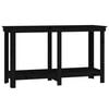 vidaXL Work Bench Black 55.1x19.7x31.5" Solid Wood Pine