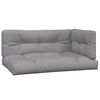 vidaXL Pallet Sofa Set Grey Solid Acacia wood Standard Modular
