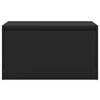 vidaXL Bench Black Engineered wood Standard Entryway Bench Rectangular