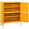 vidaXL Storage Cabinet Mustard Yellow Steel Medium Storage Cabinet