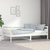 vidaXL Day Bed White Solid Pine Wood, Plywood