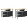 vidaXL Work Bench Set with Drawer with Shelf with Storage Black Steel