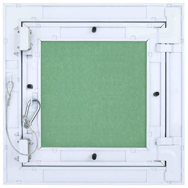 vidaXL Access Panel White 11.8"x 11.8" Aluminium and Plasterboard