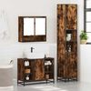 vidaXL Bathroom Furniture Set Smoked oak Engineered wood, metal Large
