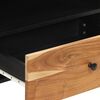 vidaXL TV Cabinet Natural wood and black