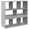 vidaXL Book Cabinet Concrete Grey Engineered Wood