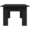 vidaXL Coffee Table Black Oak 39.37 x 23.62 x 16.54 in Engineered Wood