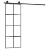 vidaXL Sliding Door with Hardware Set 29.9x80.7" ESG Glass&Aluminium
