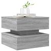 vidaXL Coffee Table Grey Sonoma Engineered wood 19.7x19.7x15.7 in