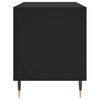 vidaXL Record Cabinet Black Engineered Wood 39.4 x 15.0 x 18.9 in