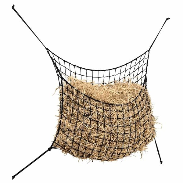 vidaXL Hay Net Set of 2 Black PP (Polypropylene) 39.4 x 35.4 in