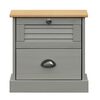 vidaXL Bedside Cabinet Grey