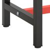 vidaXL Work Bench Frame Matte black and matte red Powder-coated metal