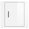 vidaXL Bedside Cabinet High gloss white Engineered wood Compact Cabinet