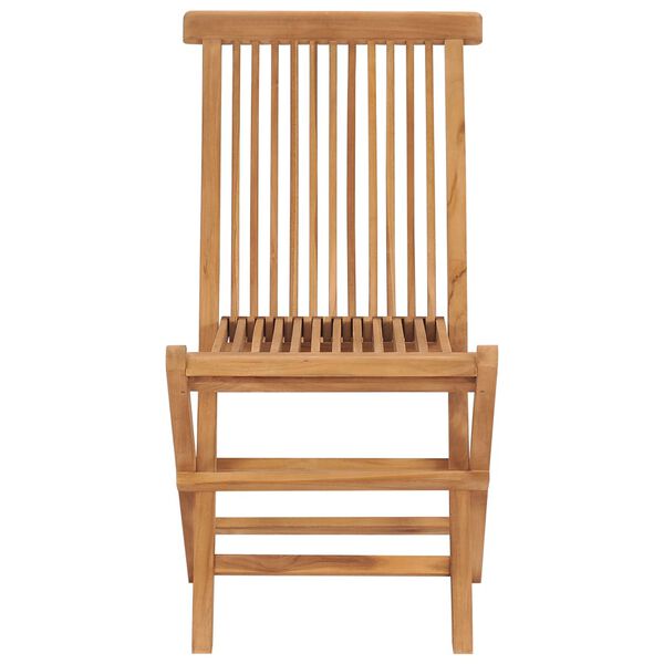 vidaXL Garden Chair Set of 4 Teak