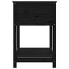 vidaXL Planter Black Solid Pine Wood About medium Planter Rectangular