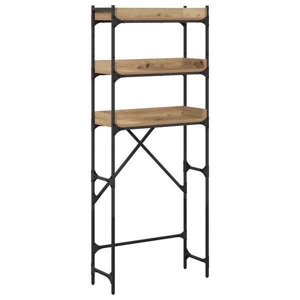 vidaXL Washing Machine Shelf Artisan Oak 26.38 x 9.84 x 64.17 in