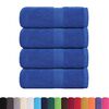 vidaXL Soap Towel Set of 4 Blue 100% Cotton 11.8 x 11.8 in Soap Towel