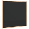 vidaXL Chalkboard with Solid Pine Wood Frame Black 23.6x21.7"