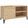 vidaXL Record Cabinet Sonoma Oak Engineered Wood Medium