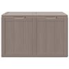 vidaXL Storage Box Brown 100% Polypropylene Large UV-resistant materials