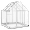 vidaXL Greenhouse Silver and transparent