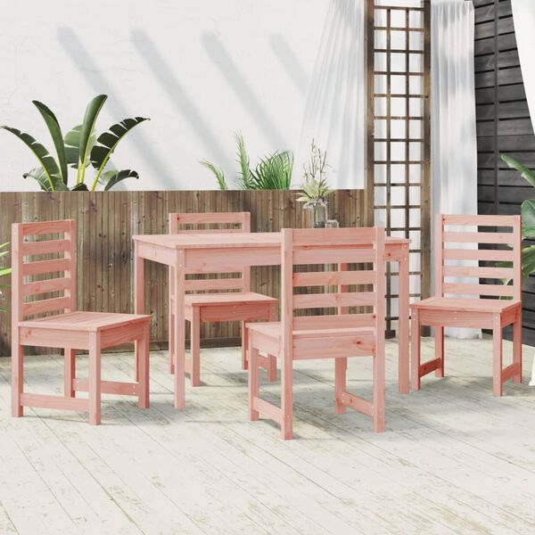 vidaXL Garden Dining Set Natural wood color Solid Douglas Fir wood
