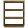 vidaXL Book Cabinet Honey brown Solid pine wood Medium Book Cabinet