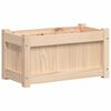 vidaXL Garden Planter Natural wood color Solid pine wood Medium
