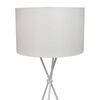 vidaXL Floor Lamp White PS board, Polyester Standard Modern Floor Lamp