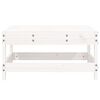 vidaXL Garden Footstool White Solid pine wood, Plywood Modular