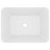 vidaXL Luxury Wash Basin Matt White 16.1x11.8x4.7" Ceramic
