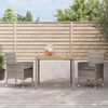 vidaXL Garden Dining Set Grey
